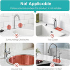 4Pcs Stone Faucet Mat for Kitchen Sink, Diatomite Quick Dry Water Absorbing - Image 6