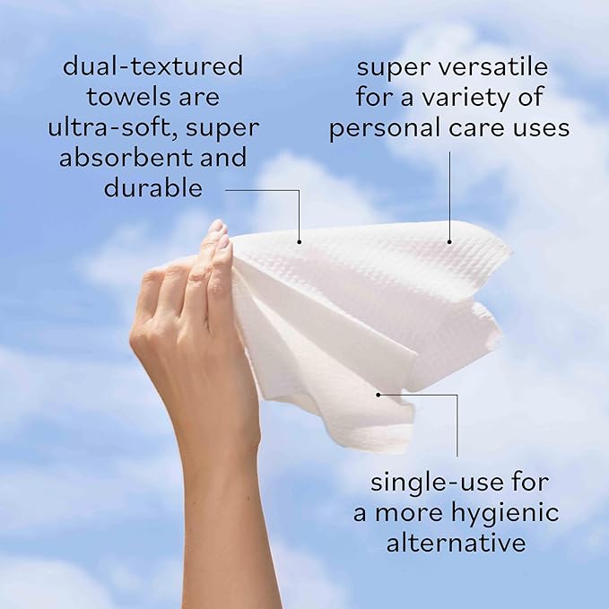 Sky Organics - Gentle Clean Face Towels - 100 XL Single-Use Face Wipes - Ultra - Image 4