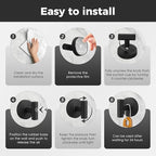 Shower Hooks for Inside Shower, No-Drill Removable&Reusable Towel Hooks for - Image 4