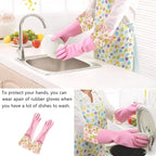 KINGFINGER Rubber Latex Waterproof Dishwashing Gloves - Image 4