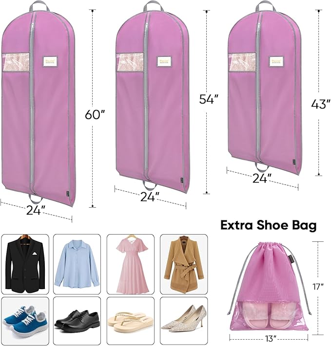 BALEINE 5PK Heavy Duty Garment Bag - Image 2