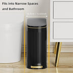 2.6 Gallon Slim Bathroom Trash Can - Image 2