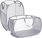 2 Pcs Durable Collapsible Laundry Baskets by Bemkoo