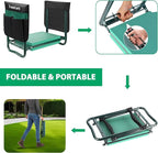 TomCare Garden Kneeler and Seat 10.64” Wider Larger Soft Kneeling Pad Garden Bench with 2 Large Tool Pouches Heavy Duty Garden Stool Foldable Tools Gardening Gifts for Women Men Gardeners - Image 6