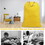 Cotton Canvas Laundry Bag with Handles & Drawstring Straps, Heavy Duty Extra - Image 7