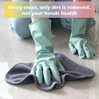 4 Pairs Rubber Kitchen Dishwashing Gloves - Image 6