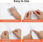 Adove Adhesive Hooks for Hanging, 24 Pack Heavy Duty Wall Hooks, Towel Coat - Image 4