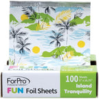 ForPro FUN Island Tranquility 5" Foil Sheets, Aluminum Hair Foils by ForProProfessionalCollection