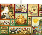 Happy Animal Painting Dish Drying Mats by Unknown