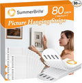 Picture Hanging Strips 80 Strips, Damage Free Removal, Wall Poster Picture by Summerbrite