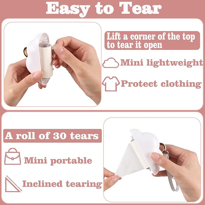 Mini Travel Lint Roller, Reusable Pet Hair Remover - Image 3