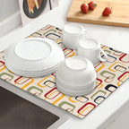 Mid Century Modern Retro Dish Drying Mat - Image 2