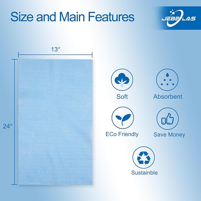 JEBBLAS Cleaning Towels, Dish Towels and Dish Cloths, Dry Quickly, 60 - Image 4