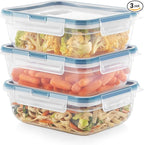 Snapware Plastic Total Solution 3-Pack Food Storage Containers Set, Leakproof & by Snapware