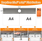 23.6 Inch Stone Faucet Mat for Kitchen Sink Splash Guard, Diatomite Sink - Image 2