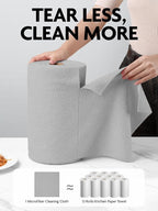Fantasticlean Microfiber Cleaning Cloth Roll -675 Pack, Tear Away Microfiber - Image 2