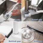 11Pcs Crevice Cleaning Brush Set, Hard Bristle Gap Cleaner Brushes, Tight Spaces - Image 2