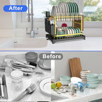 Dish Drying Rack Gold - Image 3