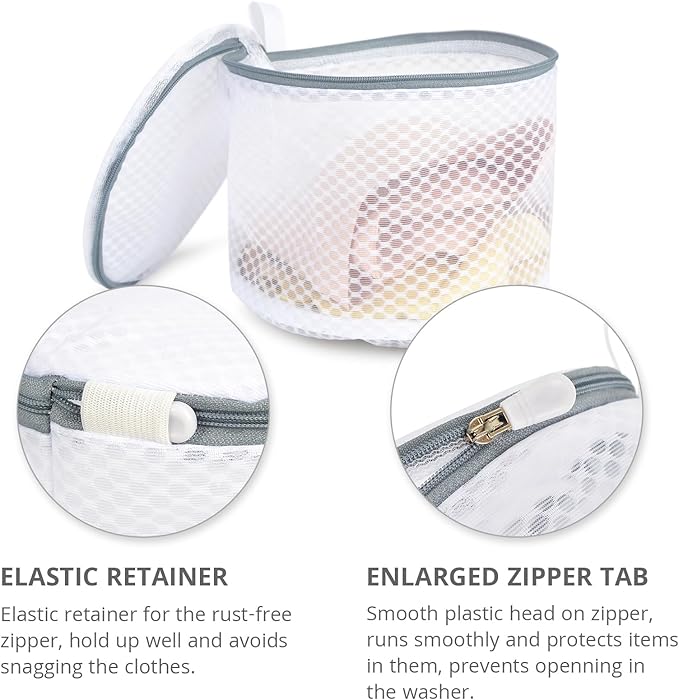3 Pack Mesh Laundry Bags for Delicates, Mesh Bra Bags - Image 2