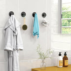 Adhesive Hooks for Walls No Damage 4 PCS, Heavy Duty Aluminum Strong Adhesive - Image 4