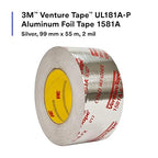 3M Venture Tape UL181A-P Aluminum Foil Tape 1581A, Rigid and Flexible Duct - Image 3