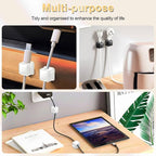 18 Pack Cord Organizer Holder, Magnetic Cable Clips Management, Easy Adhesive - Image 7