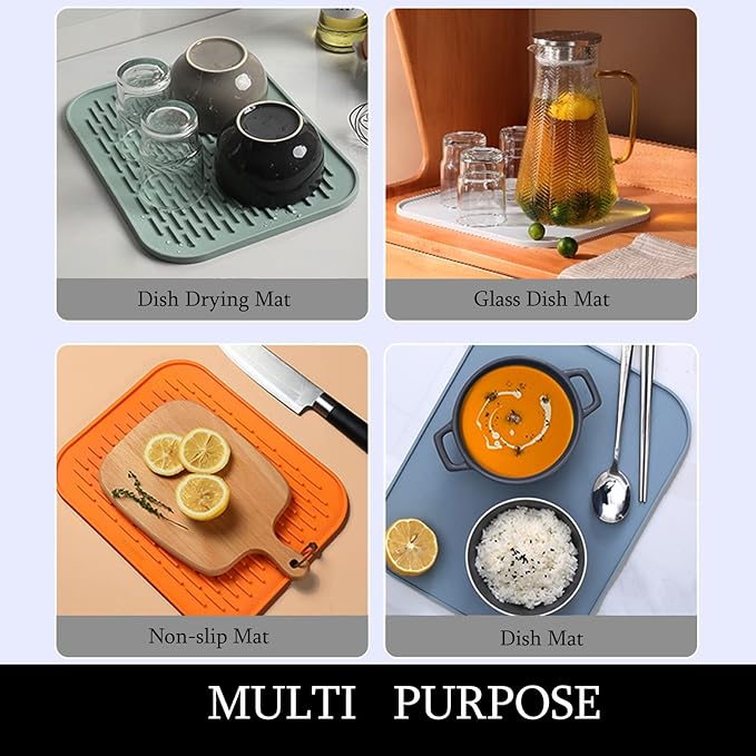 Dish Mat Silicone Dish Drying Mats Works - Image 6