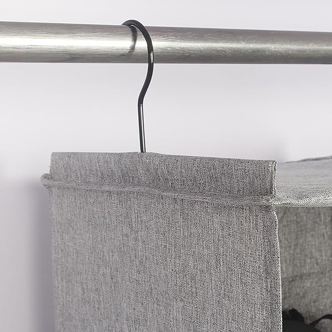 Hanging Closet Organizer, Easy Mount Collapsible 3-Shelf Camper Closet Wardrobe - Image 6