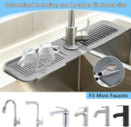 5° Slope Kitchen Sink Faucet Mat, Kitchen Sink Splash Guard, Silicone Material - Image 4