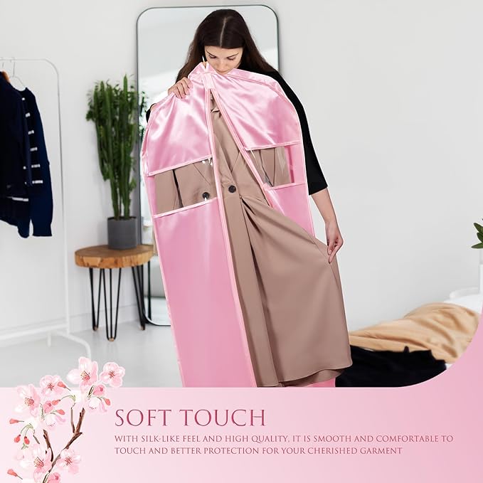 Univivi Super Soft Satin Garment Bags - Image 3