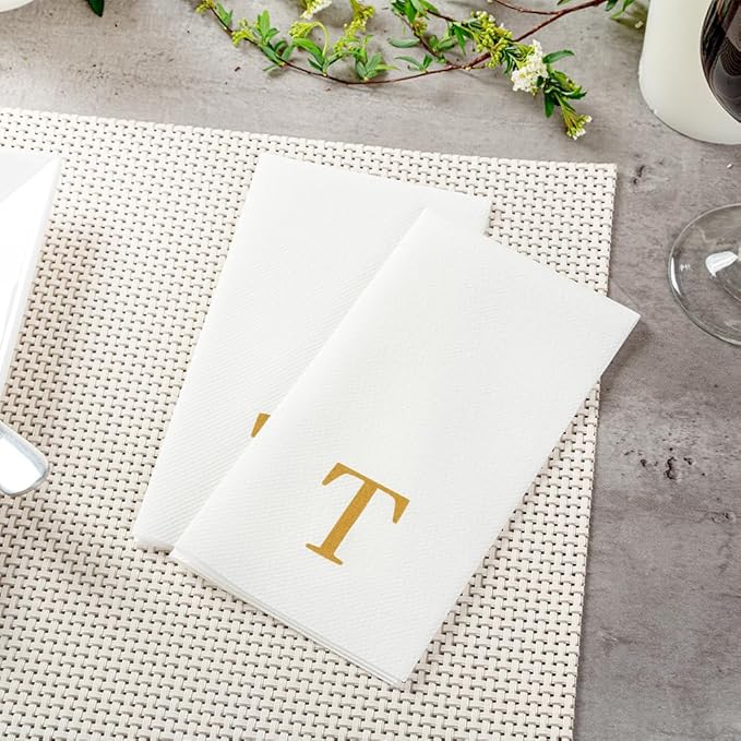 Luxenap 15.8 X 7.9 Inch Linen-Feel Guest Towels, 2000 Lettered Hand Towels - Image 6
