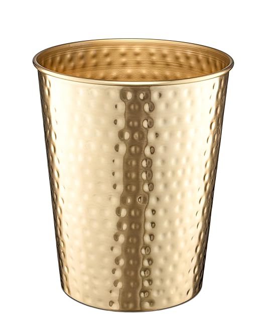 Monarch Abode Metal Bathroom Trash Can – Waste Basket by MonarchAbode