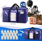 TAILI 12 Pack Dark Blue Extra Large Moving Bags, Heavy Duty Totes - Image 6