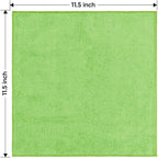 HOMEXCEL Green Microfiber Cleaning Cloth 20 Pack 11.5 x 11.5 Inch Microfiber - Image 7