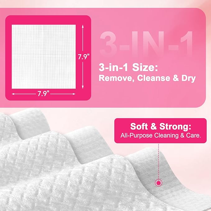 FACEMADE 480 Count Disposable Face Towels, 100% USDA Biobased Face Towelettes - Image 6