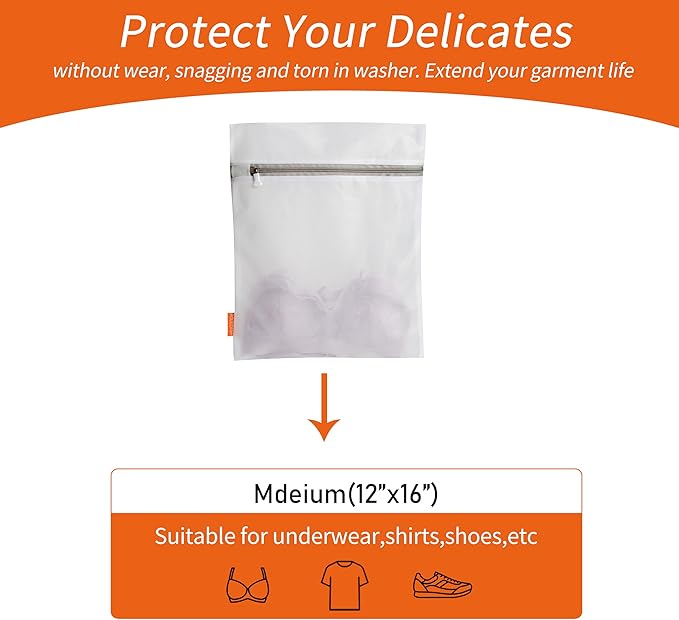 Polecasa 3Pcs 12 x 16 Inches Extra Durable Fine Mesh Laundry Bags - Image 2