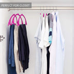 MIZGI Premium Velvet Hangers 50 Pack Heavyduty- Non Slip No Shoulder Bump Suit - Image 7