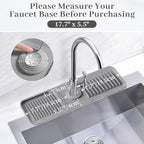 PoYang 17.7 Inch Faucet Mat for Kitchen Sink Splash Guard Behind Faucet - Image 2