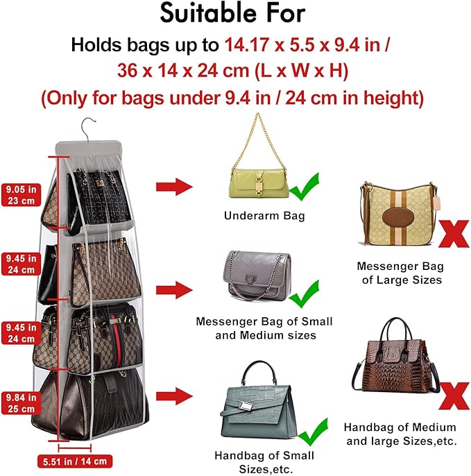 Lirex Handbag Hanging Purse Organizer - Image 3