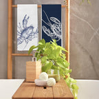 Vintage Lobster Coastal Beach Kitchen Towels, Nautical Dish Tea Towel Drying - Image 7