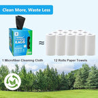 GLIMGLINT Black Microfiber Cleaning Cloth, 100 Pack Cleaning Rags, Ultra - Image 7