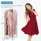 50" All Clear Garment Bags for Hanging Clothes, Plastic Garment Covers - Image 5