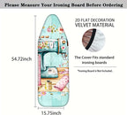 Nuxovilar Floral Sewing Machine Pattern Ironing Board Cover, 15×54 inch - Image 4