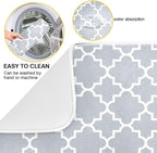 Super Absorbent Dish Drying Mat, Microfiber Fast-Drying Dish Mat, Kitchen Dish - Image 2