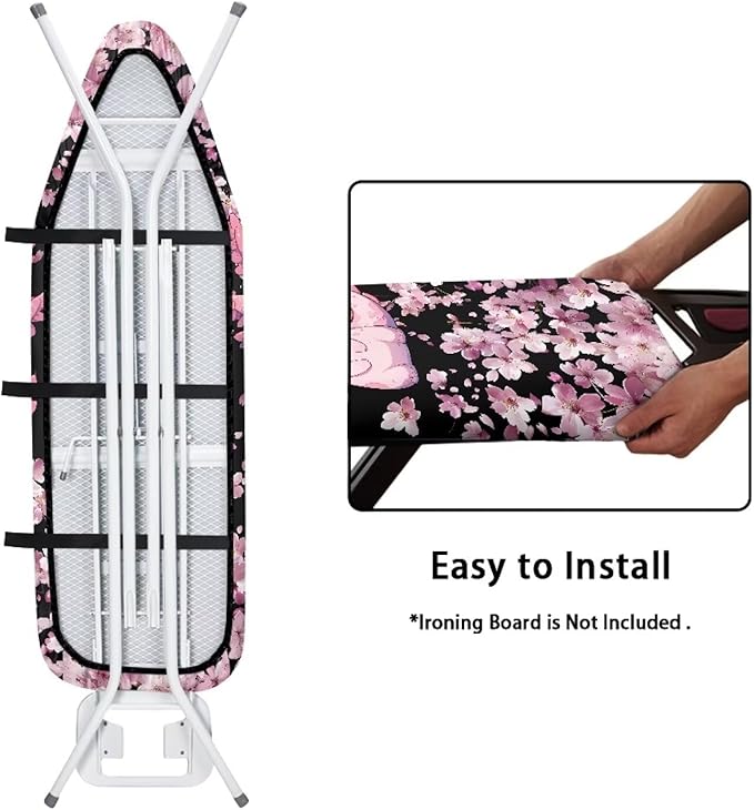 Sprowallow Axolotl Cherry Blossom Ironing Board Cover and Pad - Image 4