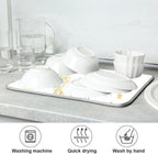 Winter Snowflake White Dish Drying Mat - Image 7