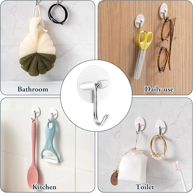24pcs Round Plastic Hooks - Image 7