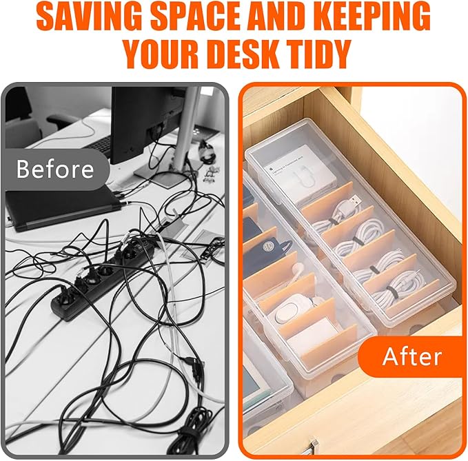 Charger Organizer, Cable Cord Organizer Box - Image 4