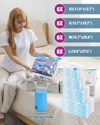 Vacuum Storage Bags for Travel, 24 Pack Vacuum Seal Bags - Image 2