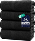 DAN RIVER Bath Towels Set of 4, 27 x 54 Inches, 100% Cotton, Larger & Lighter by DanRiver